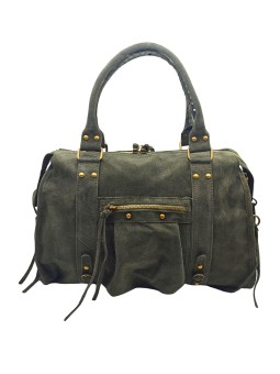 THE WAN Grand Sac Cuir Daisy Large Kaki