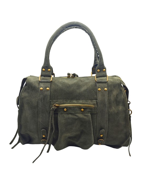 THE WAN Grand Sac Cuir Daisy Large Kaki