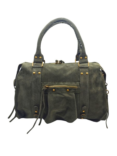 THE WAN Grand Sac Cuir Daisy Large Kaki