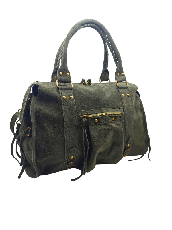 THE WAN Grand Sac Cuir Daisy Large Kaki