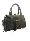 THE WAN Grand Sac Cuir Daisy Large Kaki