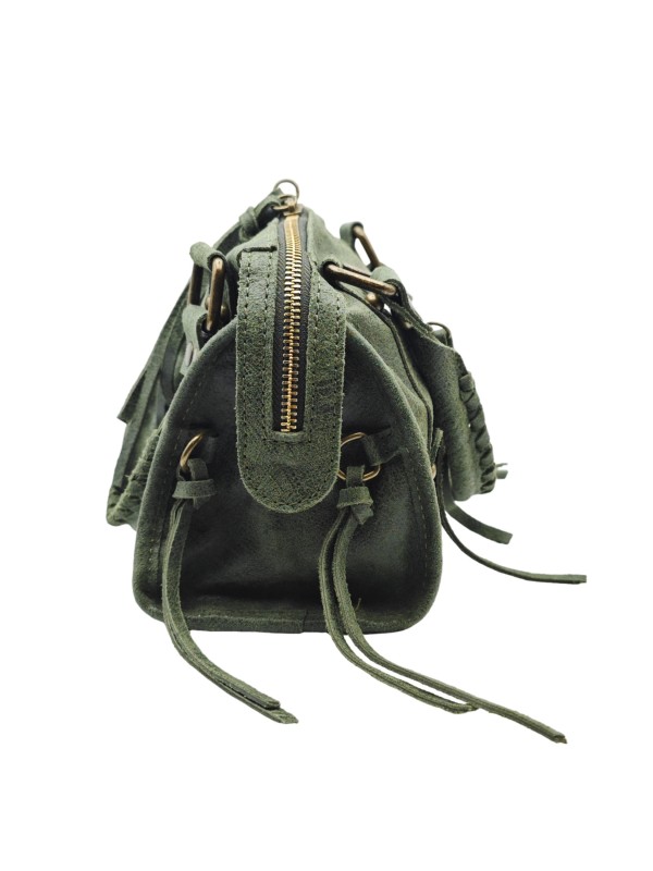 THE WAN Petit Sac Cuir Daisy Light Kaki