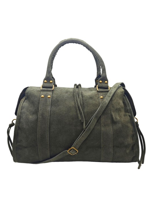 THE WAN Grand Sac Cuir Daisy Large Kaki