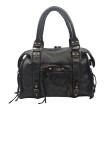 THE WAN Grand Sac Cuir Daisy Large Vintage Noir A25