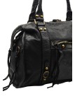 THE WAN Grand Sac Cuir Daisy Large Vintage Noir A25
