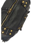 THE WAN Grand Sac Cuir Daisy Large Vintage Noir A25