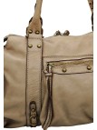 THE WAN Grand Sac Cuir Daisy Large Vintage Taupe A25