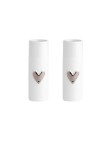Mini vases Coeur Lot de 2 Argent - Rader