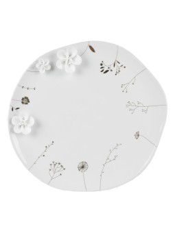 Assiette en porcelaine Prairie de fleurs sauvages - Rader