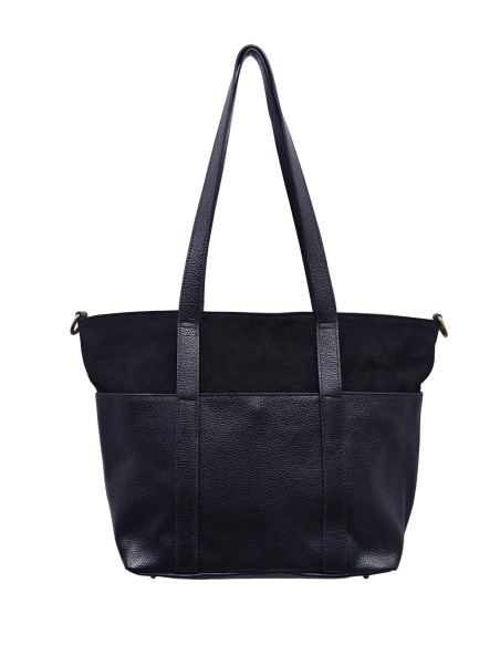 Soleil Chic Grand Sac Cabas Cuir City Mix Noir