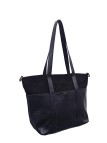 Soleil Chic Grand Sac Cabas Cuir City Mix Noir