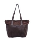 Soleil Chic Grand Sac Cabas Cuir City Mix Chocolat