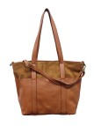 Soleil Chic Grand Sac Cabas Cuir City Mix Camel