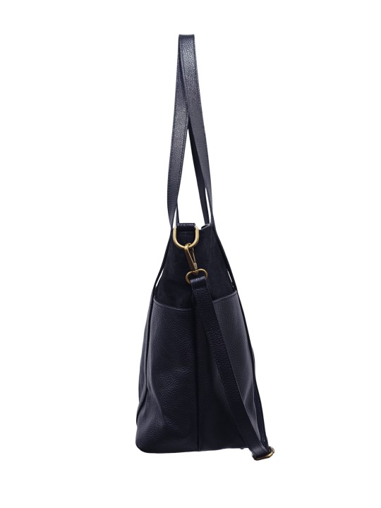 Soleil Chic Grand Sac Cabas Cuir City Mix Noir