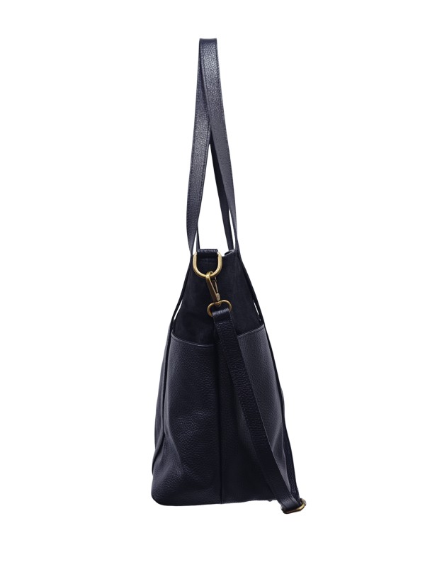 Soleil Chic Grand Sac Cabas Cuir City Mix Noir