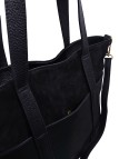 Soleil Chic Grand Sac Cabas Cuir City Mix Noir