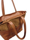 Soleil Chic Grand Sac Cabas Cuir City Mix Camel