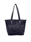 Soleil Chic Grand Sac Cabas Cuir City Mix Marine