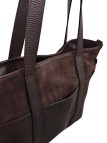 Soleil Chic Grand Sac Cabas Cuir City Mix Chocolat