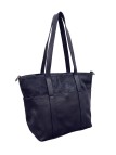 Soleil Chic Grand Sac Cabas Cuir City Mix Marine