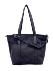Soleil Chic Grand Sac Cabas Cuir City Mix Marine