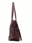 Soleil Chic Grand Sac Cabas Cuir City Mix Prune