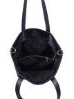 Soleil Chic Grand Sac Cabas Cuir City Mix Marine