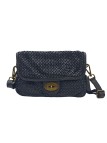 Soleil Chic Tressia Sac Bandoulière Cuir Vintage Noir