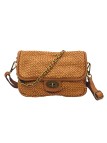Soleil Chic Tressia Sac Bandoulière Cuir Vintage Camel