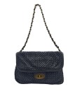 Soleil Chic Tressia Sac Bandoulière Cuir Vintage Noir