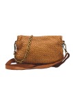 Soleil Chic Tressia Sac Bandoulière Cuir Vintage Camel