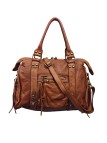 Soleil Chic Grand Sac Cuir Daisy Large Vintage Cognac