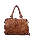 Soleil Chic Grand Sac Cuir Daisy Large Vintage Cognac