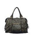 Soleil Chic Grand Sac Cuir Daisy Large Vintage Kaki