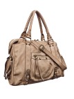 Soleil Chic Grand Sac Cuir Daisy Large Vintage Taupe