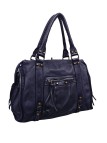 Soleil Chic Grand Sac Cuir Daisy Large Vintage Bleu Marine