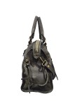Soleil Chic Grand Sac Cuir Daisy Large Vintage Kaki