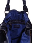 Soleil Chic Grand Sac Cuir Daisy Large Vintage Bleu Marine