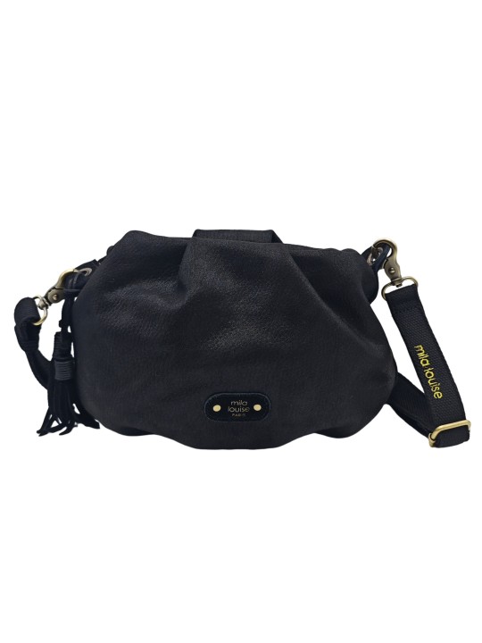Mila Louise Sac Besace forme seau PRISCIA GR NOIR