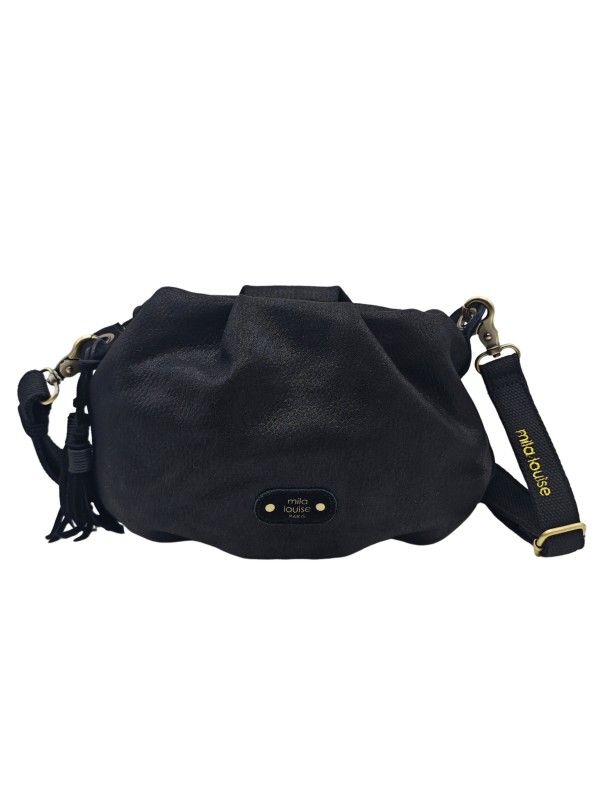 Mila Louise Sac Besace forme seau PRISCIA GR NOIR