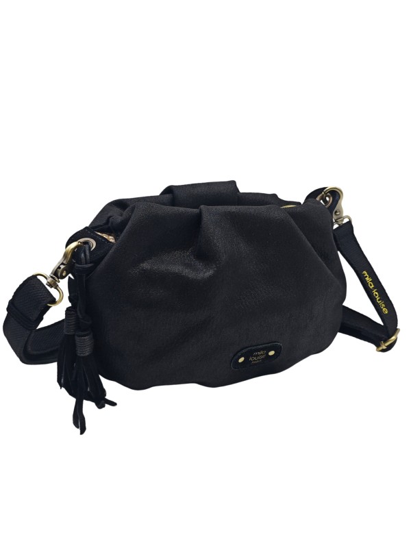 Mila Louise Sac Besace forme seau PRISCIA GR NOIR
