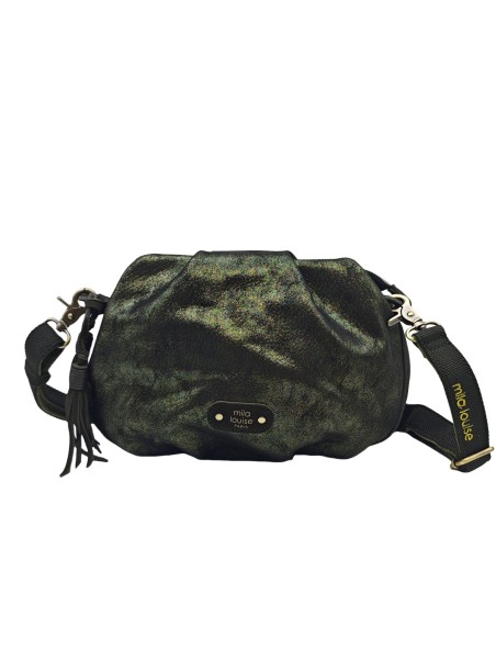 Mila Louise Sac Besace forme seau PRISCIA GR KAKI DARK