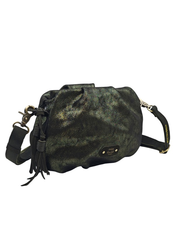 Mila Louise Sac Besace forme seau PRISCIA GR KAKI DARK