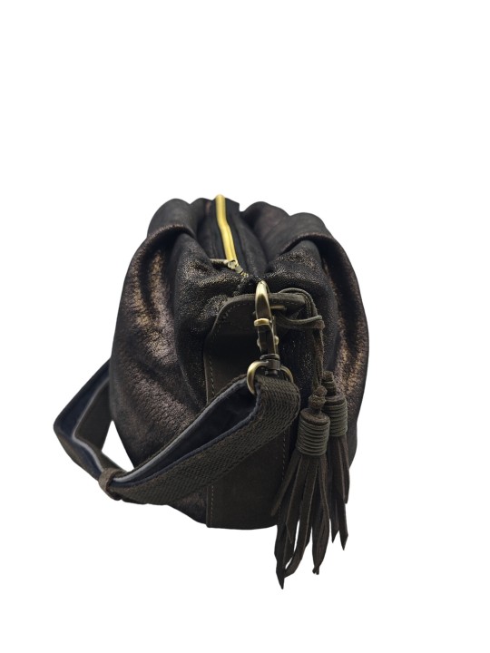 Mila Louise Sac Besace forme seau PRISCIA GR GRIS DARK