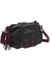 Mila Louise Sac Besace forme seau PRISCIA GR ROUGE DARK