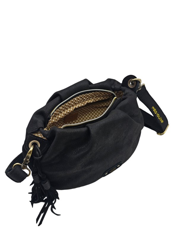 Mila Louise Sac Besace forme seau PRISCIA GR NOIR