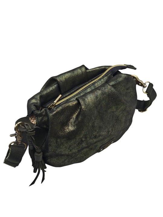 Mila Louise Sac Besace forme seau PRISCIA GR KAKI DARK