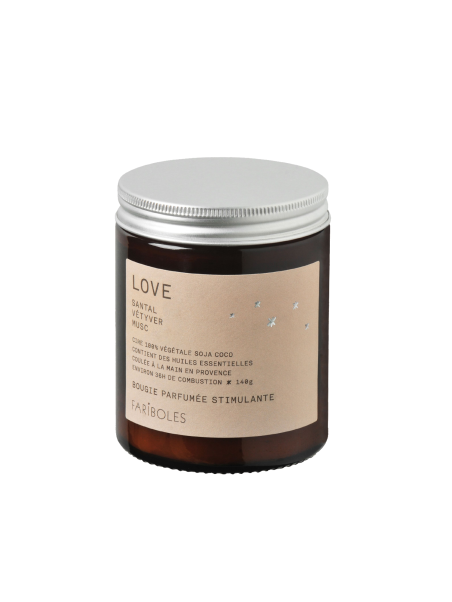 Fariboles - Bougie parfumée artisanale Love 140g