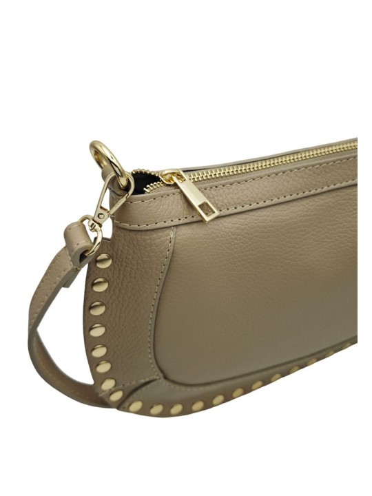 Soleil Chic Pochette Bandouliere Cloute Taupe