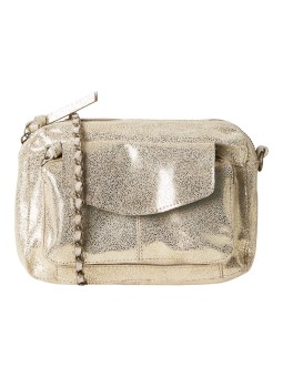 PIECES - PCNAINA Sac bandoulière cuir Gold Snow